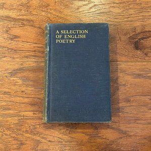 Vintage, hardcover of "A selection of English Poetry"